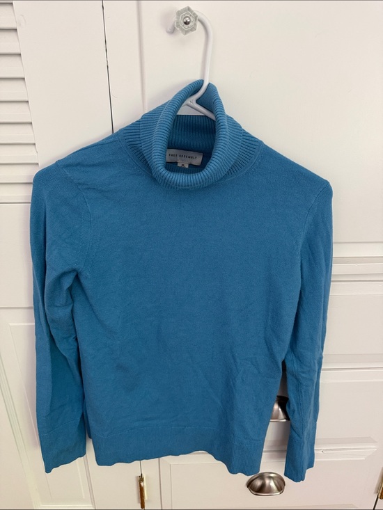 Free Assembly Sweaters - Blue Turtleneck Sweater - Men's Classic Fit